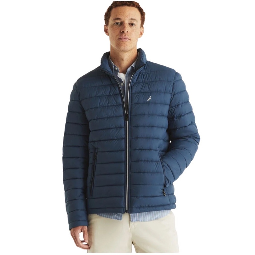 Nautica Men's Blue Puffer Jacket